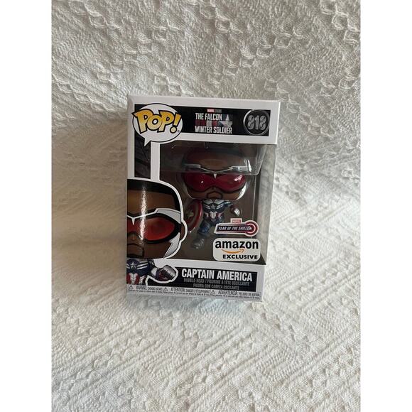 Funko Pop! Marvel: Year of The Shield - Captain America (Sam Wilson) with Shield - Picture 1 of 6